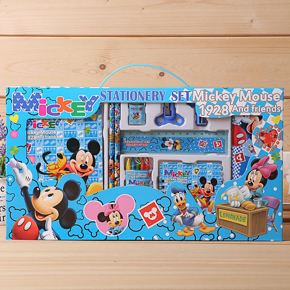 GENERICO - Set De Lapices Maleta De 8 Piezas Set Papeleria Kawaii Celeste
