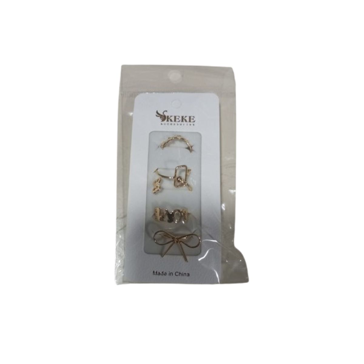 GENERICO - Set 5 anillos lindos para mujer