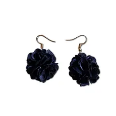 GENERICO - Aros Pendientes Colgante Negros New Collection