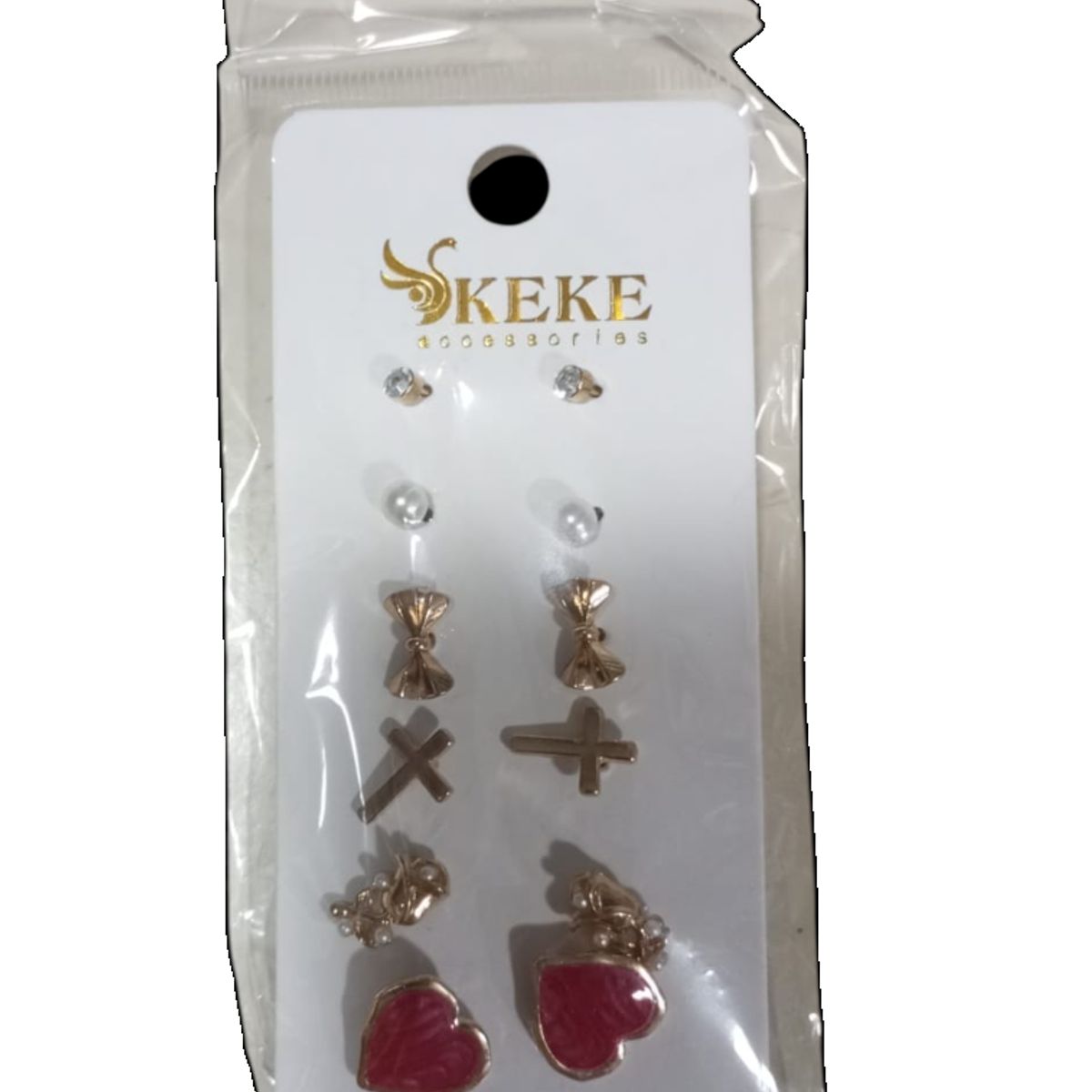 GENERICO - Set 6 pares aros para mujer