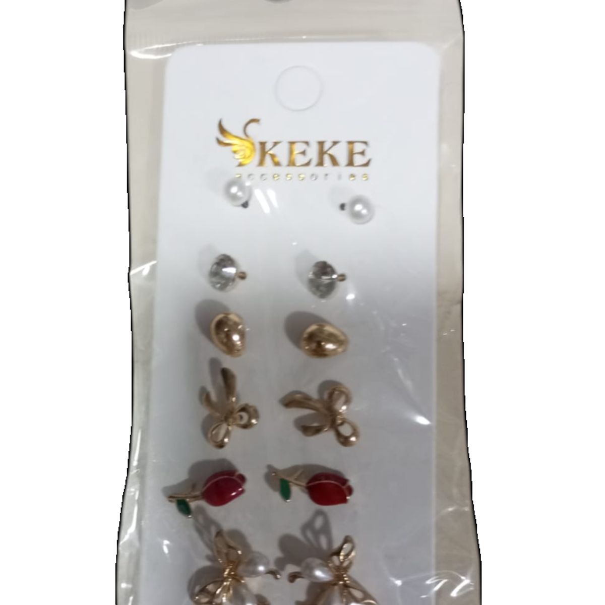 GENERICO - Set 6 pares aros para mujer