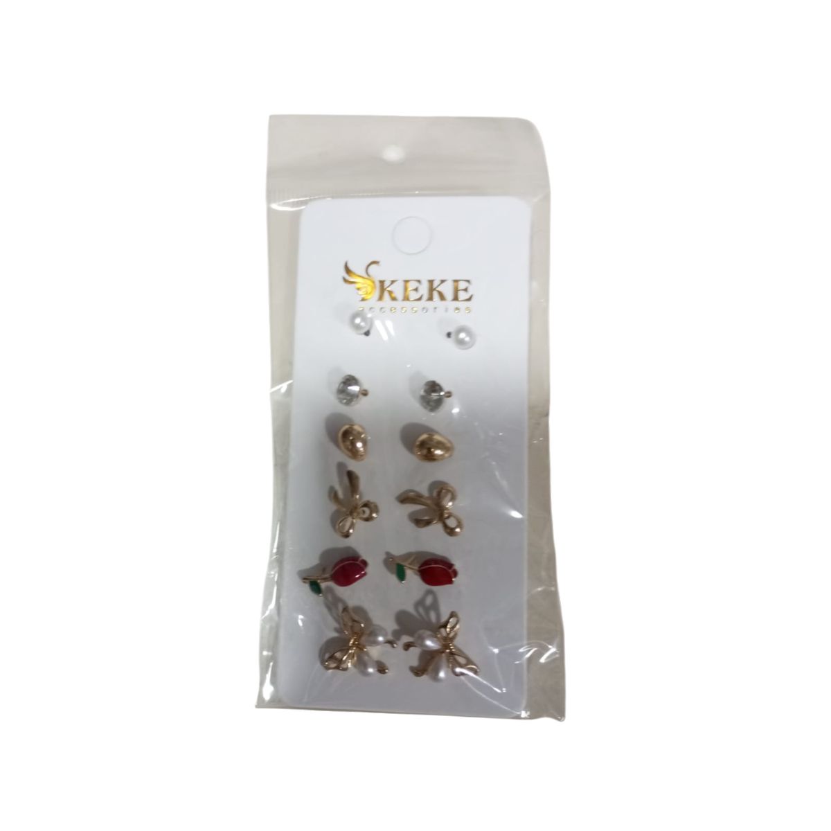 GENERICO - Set 6 pares aros para mujer