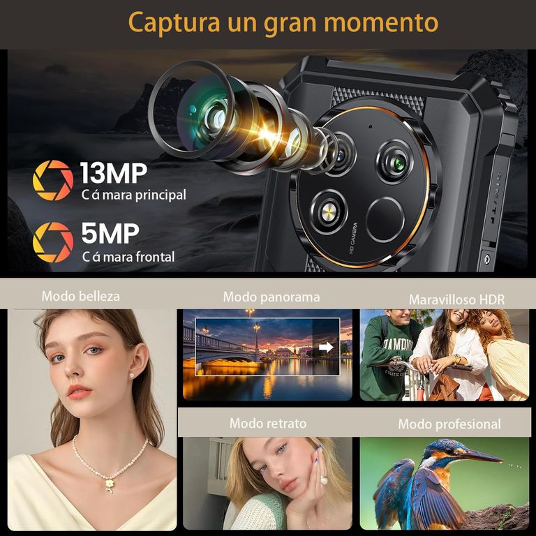 WP28E Celular 8GB+64GB 10600mAh Smartphone-Verde