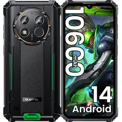 OUKITEL - WP28E Celular 8GB+64GB 10600mAh Smartphone-Verde