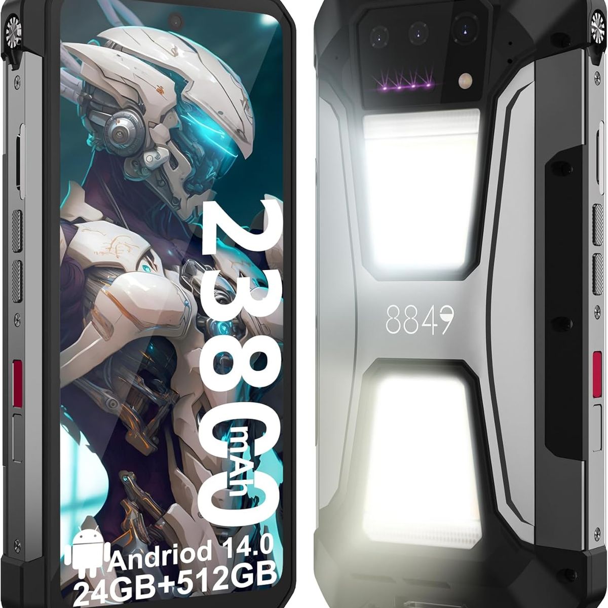 UNIHERTZ - 8849 Tank2 Pro Celular 24+512GB 23800mAh Smartphone