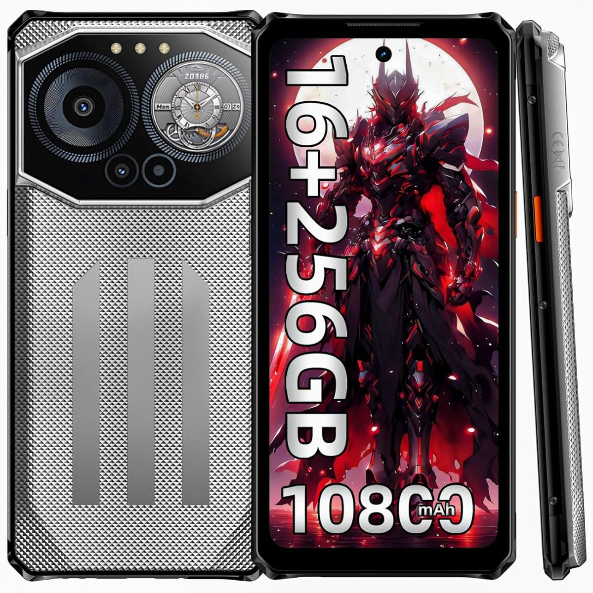 OUKITEL - IIIF150 B3C Celular 16GB+256GB 10800mAh-Gris