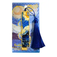 GENERICO - Marcador De Páginas Van Gogh Arte Metálico Azul