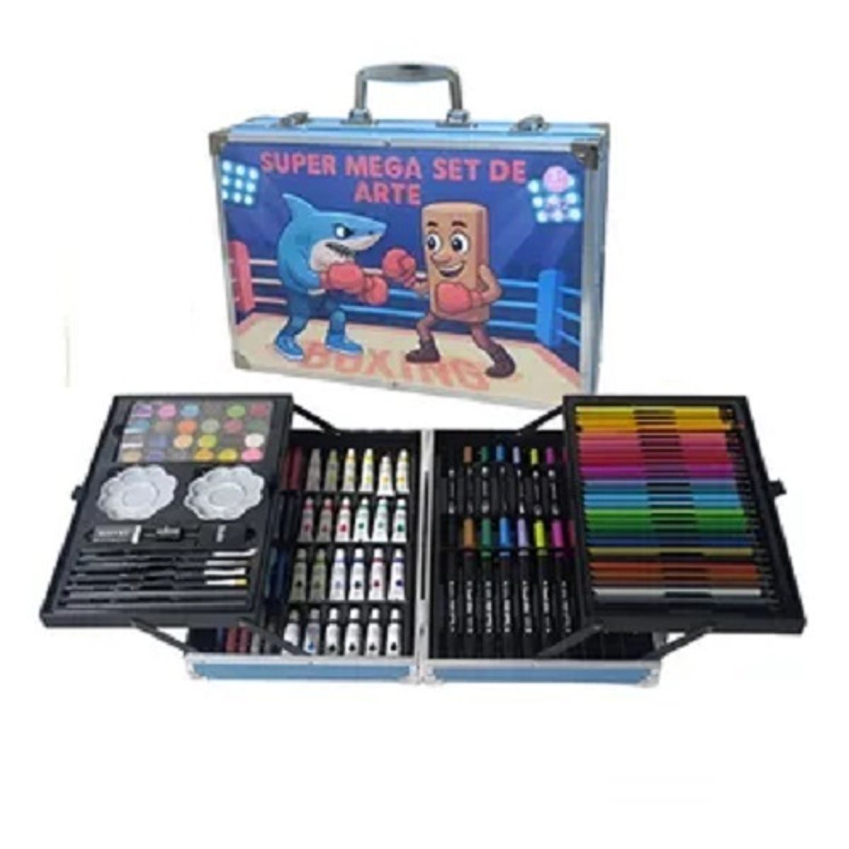 GENERICO - SET DE ARTE PORTATIL 45 PIEZAS DISEÑO TUN TUN SAHURI H&G