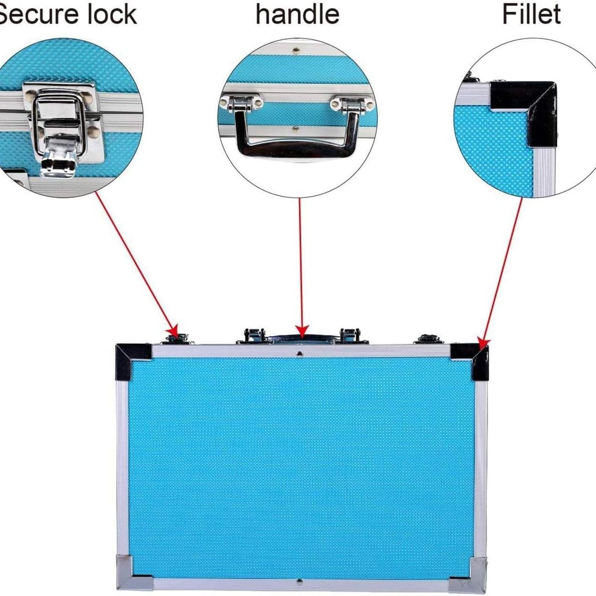 GENERICO - SET DE ARTE PORTATIL 45 PIEZAS DISEÑO TUN TUN SAHURI H&G