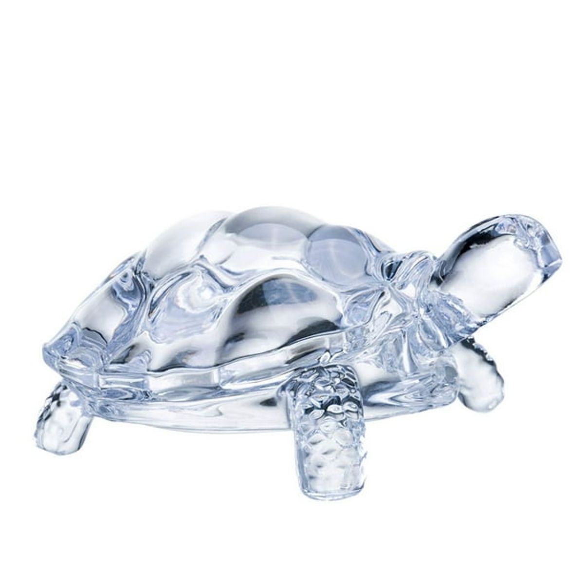 GENERICO - Set 2 Tortugas de Vidrio Decuarzo Transparente Adorno Centro de Mesa