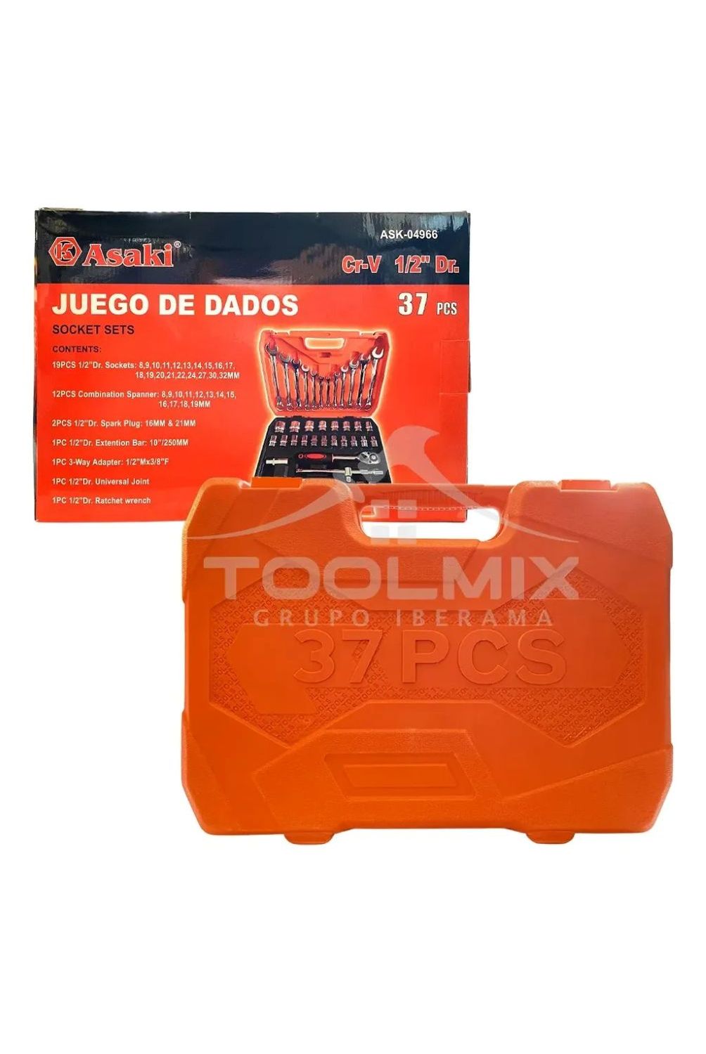 Juego De Dados Con Llaves Y Chicharra 12 37pcs Maleta | Sodimac Chile