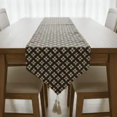 GENERICO - Camino de Mesa Tejido 180x33 cm Estilo Etnico India