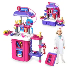 GENERICO - Set De Juego Consultorio Medico Electrocardiograma 26 Pzas