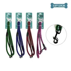 GENERICO - Correa redonda de nylon para mascota 08cm12m Color Rosa
