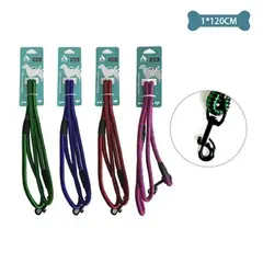 GENERICO - Correa redonda de nylon para mascota 10cm12m Color Rosa