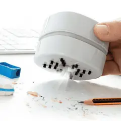 GENERICO - Mini Aspiradora Escritorio Recargable USB Limpia Teclado Migas y Auto