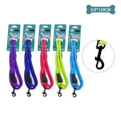 GENERICO - Correa redonda para mascota 08cm12m Color Celeste