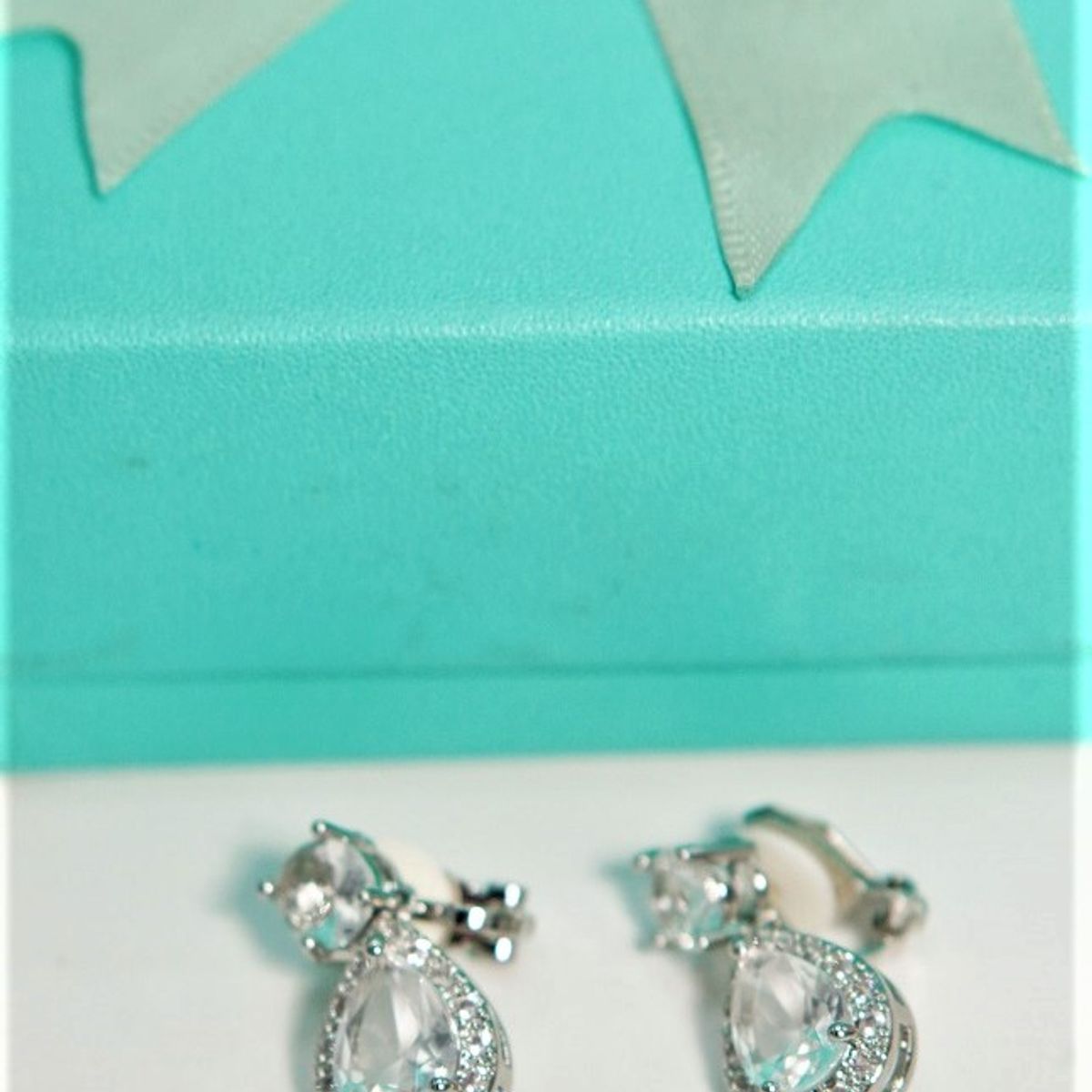 ELBAULDEJUMA - Aros largos sin perforacion Isabella elegantes zirconias