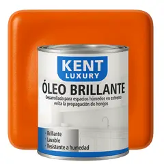 KENT - OLEO BRILLANTE - MULTISUPERFICIES - 1-4 GALON NARANJA BRILLANTE