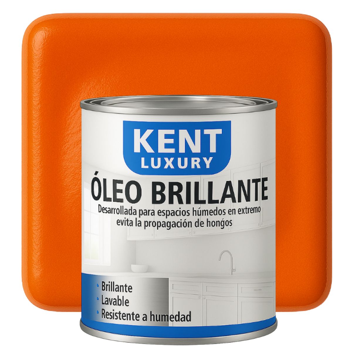 KENT - OLEO BRILLANTE - MULTISUPERFICIES - 1-4 GALON NARANJA MANDARINA