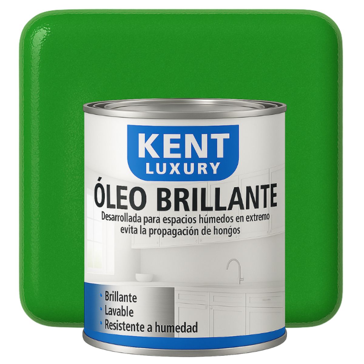 KENT - OLEO BRILLANTE - MULTISUPERFICIES - 1-4 GALON VERDE MANZANA