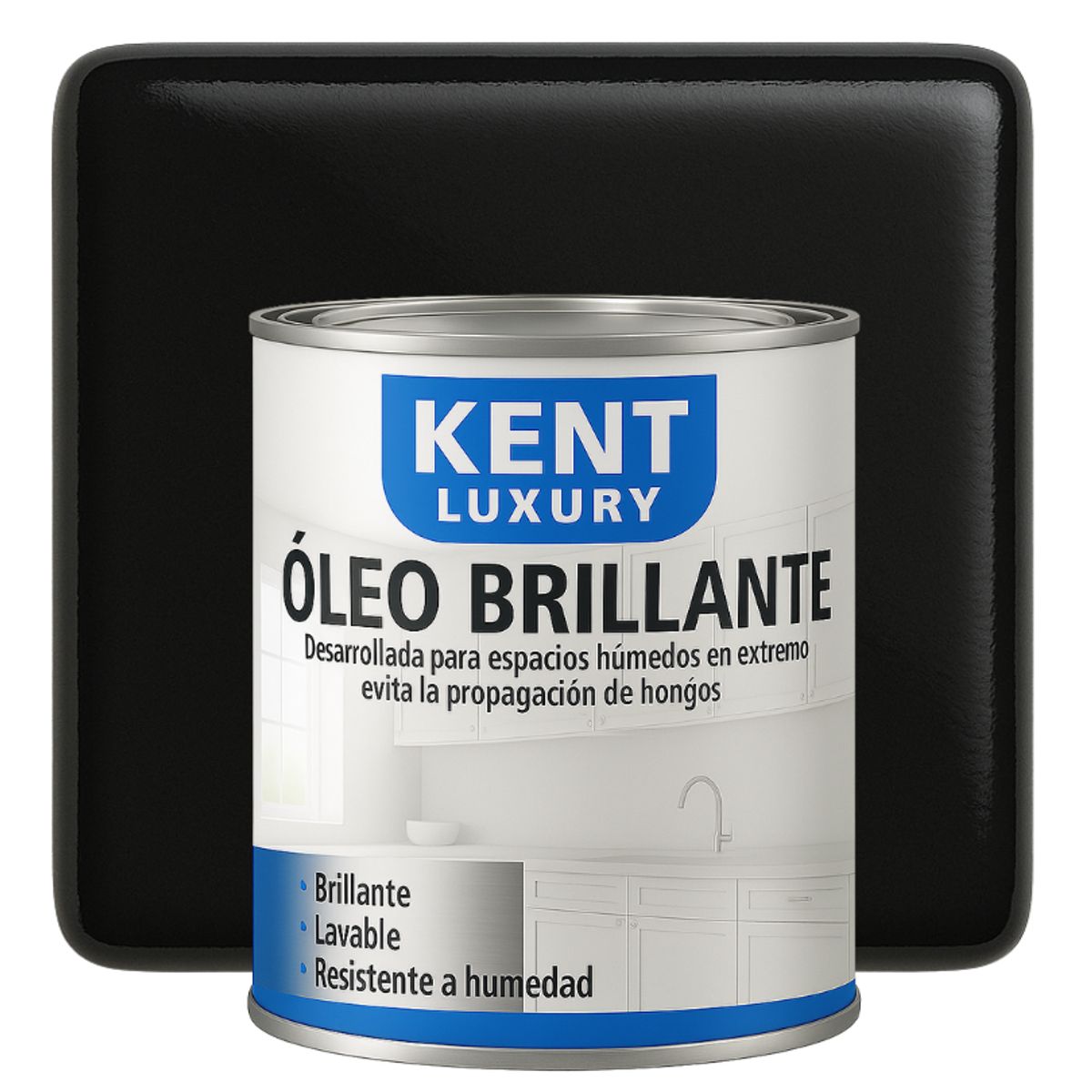 KENT - OLEO BRILLANTE - MULTISUPERFICIES - 1-4 GALON NEGRO ABSOLUTO