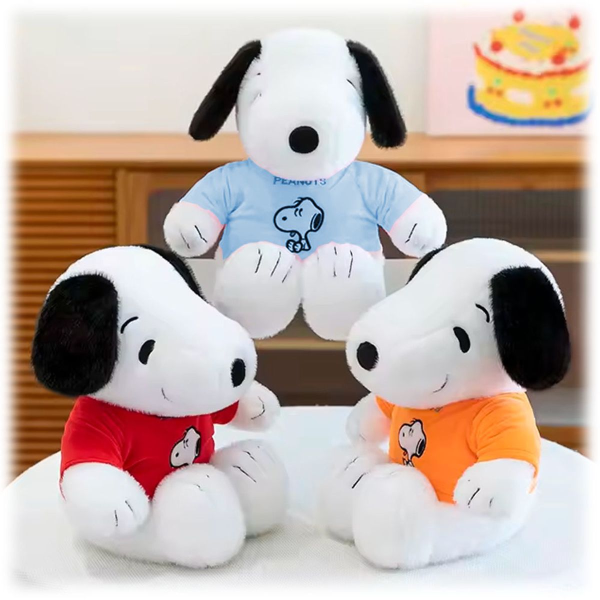 MORLAN - Peluche Snoopy 35 cm – 3 Colores Disponibles (Envío Sorpresa)