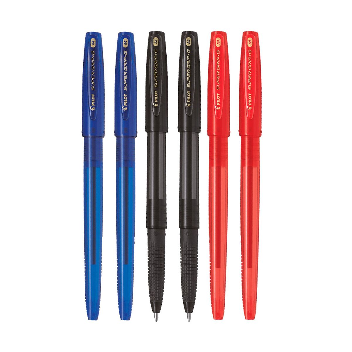 PILOT - Set 6 Lápiz Pasta Super Grip G 10mm Pilot Az Ng Rj