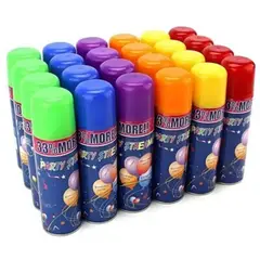 GENERICO - Pack 48 Latas Serpentina En Spray Decoración Para Fiestas Año Nuevo