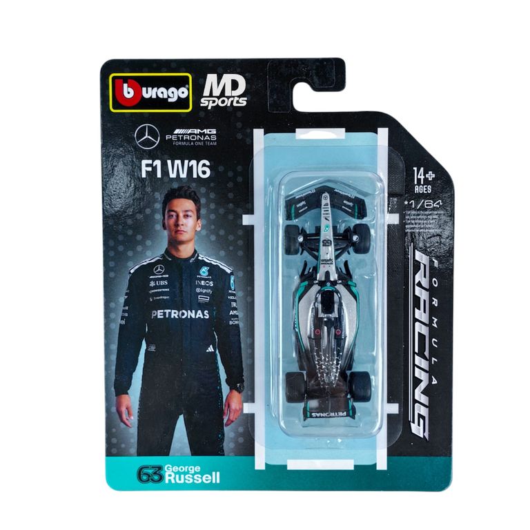 Auto F1 Mercedes W16 2025 #63 George Russell Caja Normal 1:64
