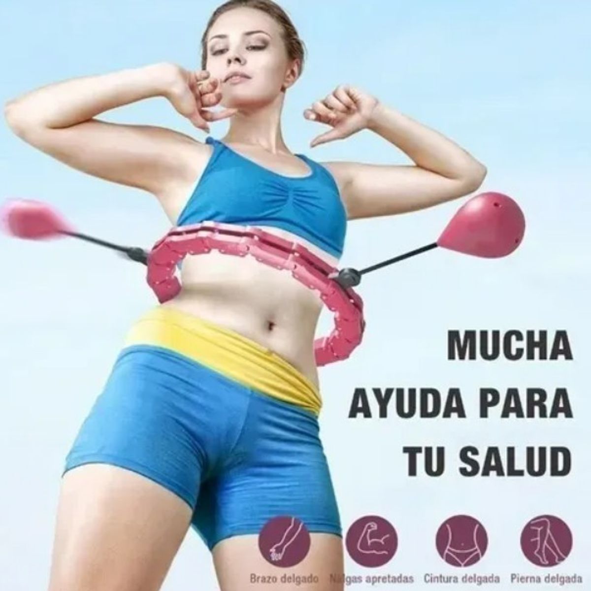 GENERICO - Aro Hula Hula Hoop Abdominales Y Cintura Ejercicio Fitness