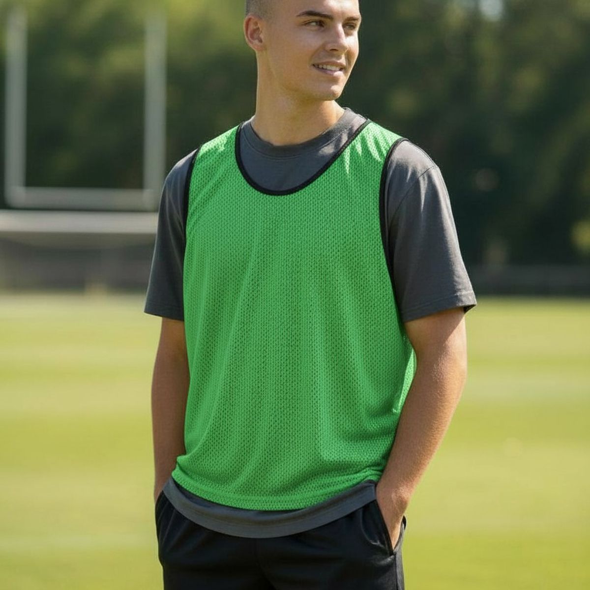 MUUK - Pack 10 Unds Peto Deportivo Muuk Xxv Verde Fluor L