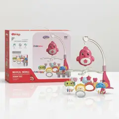 JUMP KIDS - Móvil Giratorio Musical Proyector Bebé Niña Rosado