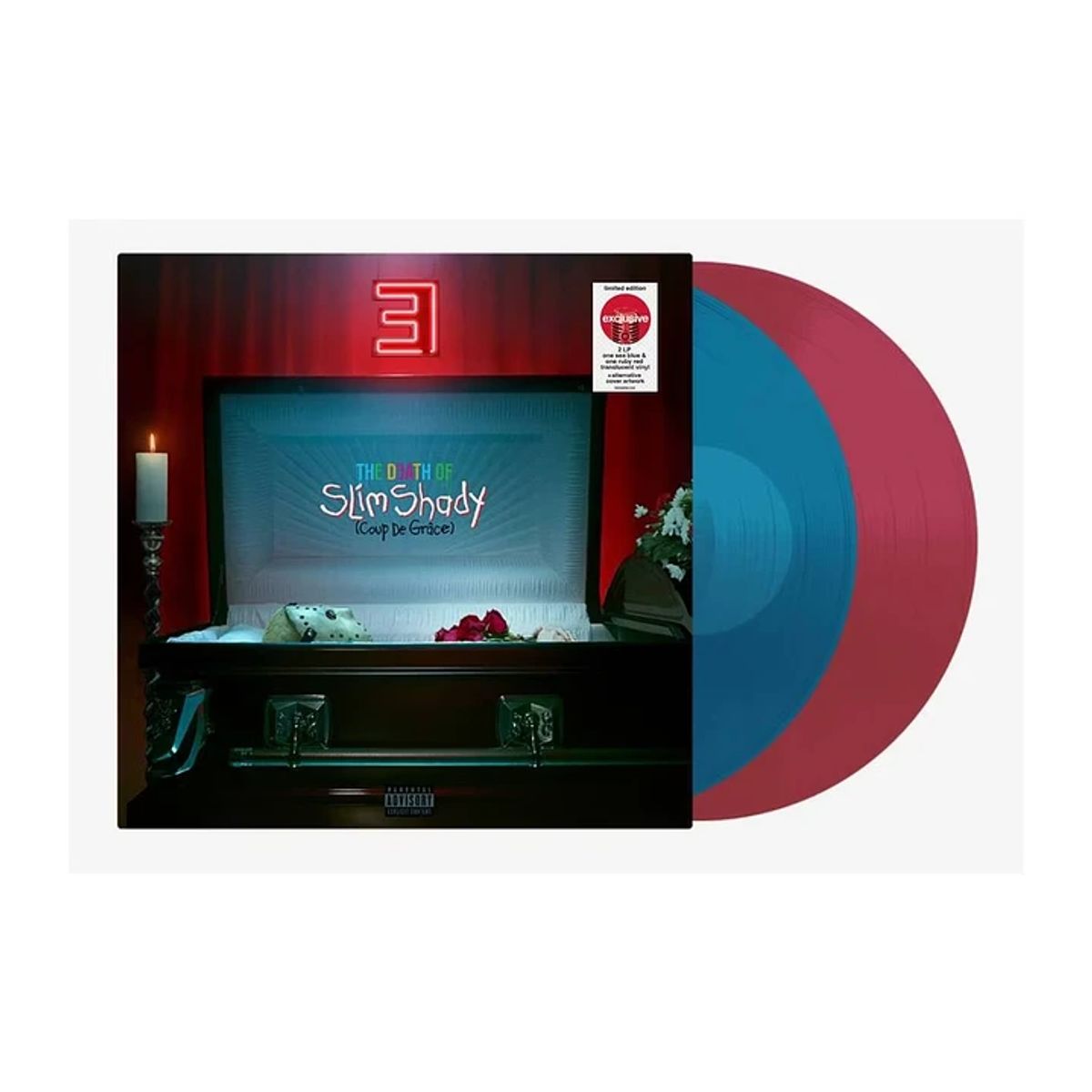 GENERICO - Eminem - The Death of Slim Shady - Vinilo Blue & Red Translucent Edición limitada