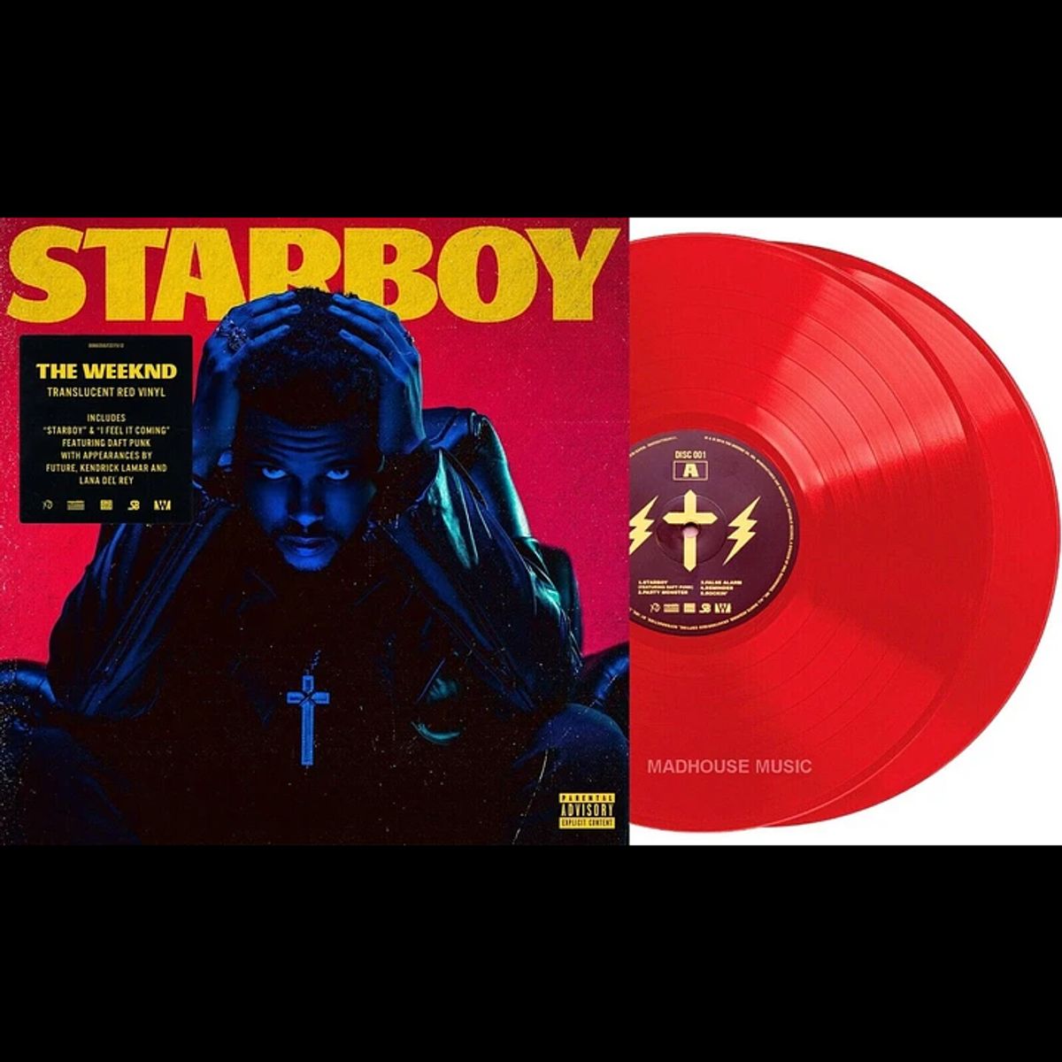 GENERICO - The Weeknd - Starboy - Vinilo Translucent Red 2LP