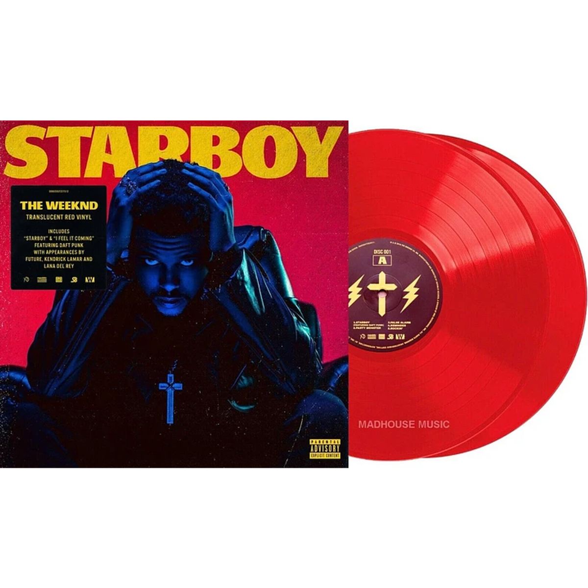 GENERICO - The Weeknd - Starboy - Vinilo Translucent Red 2LP