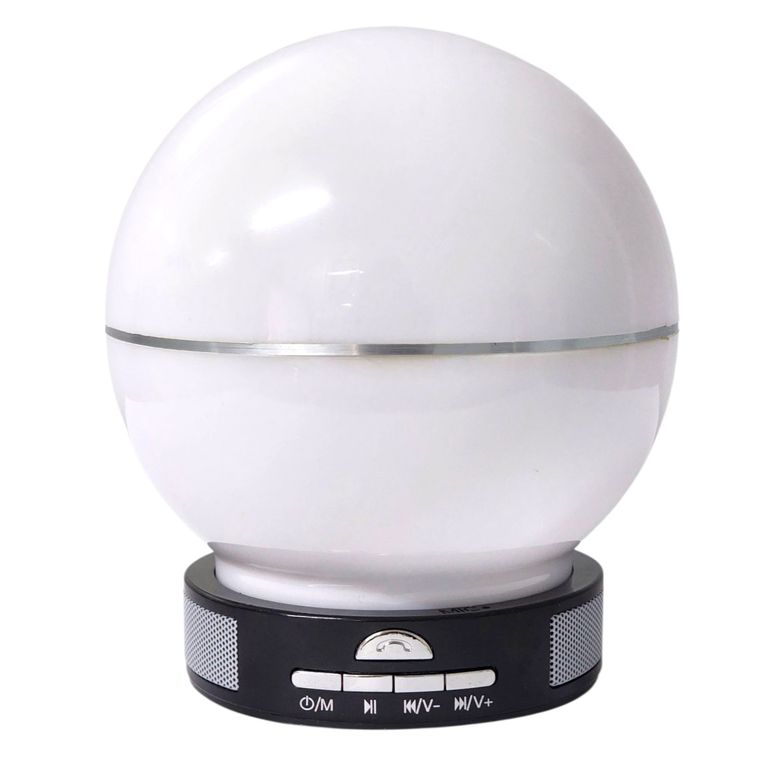 Lampara Parlante Bluetooth Portatil Led Usb Fm Dbs112 Blanco