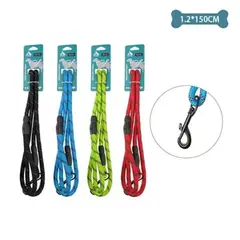 GENERICO - Correa reflectante para mascota 12cm15m Color Azul Verde