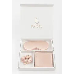 FANEL - Set de Descanso en Satín Fanèl Antifaz + Funda de Almohada + Scrunchie