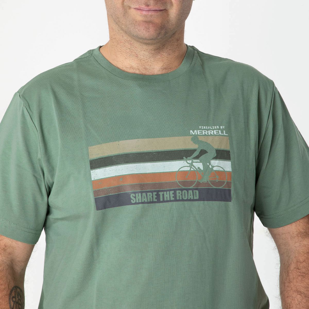 MERRELL - Polera Hombre Fireflies Verde MERRELL