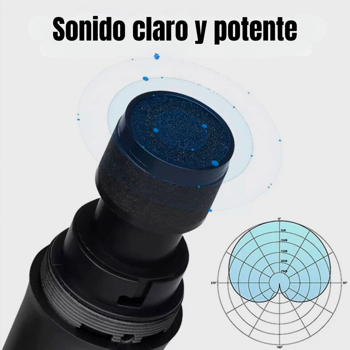 GENERICO - Pack 2 Micrófonos Inalámbricos Profesional Conexión Auxiliar