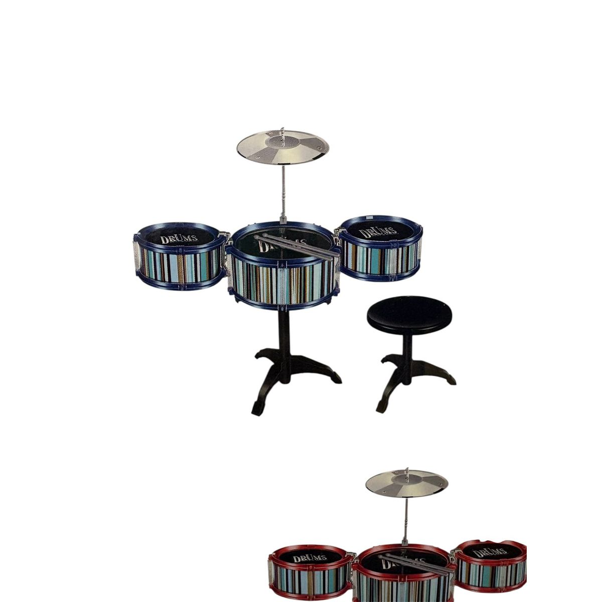 GENERICO - Mini batería musical para niños con banco Jazz Drum