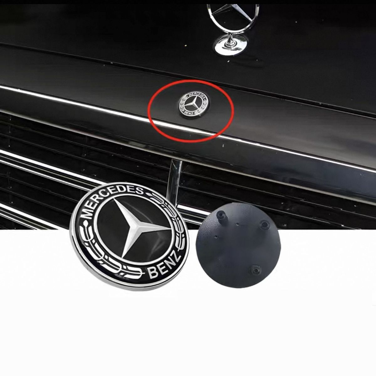 GENERAL - 4pcs Adaptación mercedes tapacubos marca de neumáticos