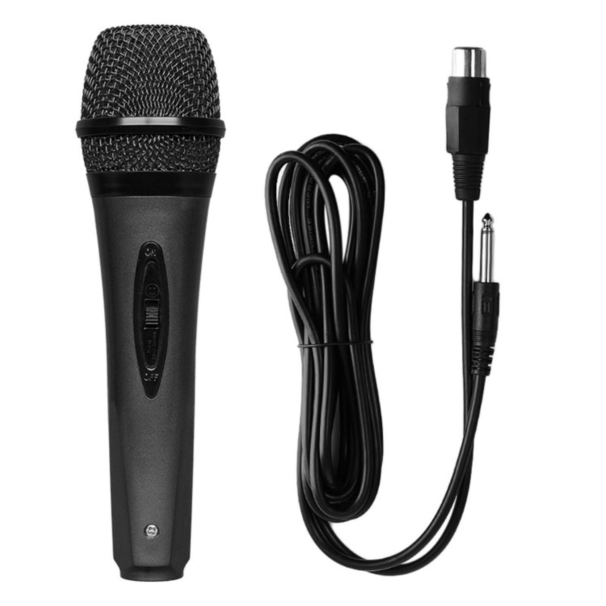 GENERICO - Micrófono Karaoke Profesional Cable Conexión Auxiliar Audio