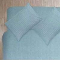 Juego de Sabana King, 200 hilos, turqueza geometrico