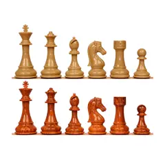 GENERICO - Piezas de Ajedrez WoodTek Diseño con Acabado tipo Madera