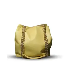 JARDIN DEL ESTE - Cartera de cuero Amarilla Amapola MIDI