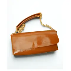 JARDIN DEL ESTE - Cartera de cuero café Caramelo