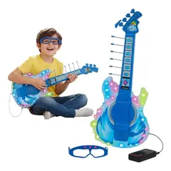 GENERICO - Guitarra Musical Con Luz Y Sonido Juguete Entrada Mp3