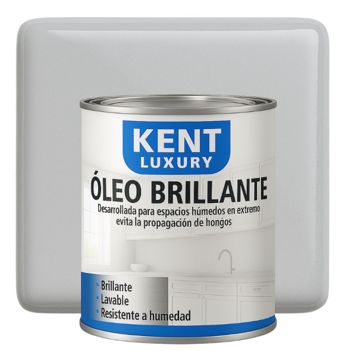 KENT - OLEO BRILLANTE - MULTISUPERFICIES - 1-8 GALON GRIS URBANO